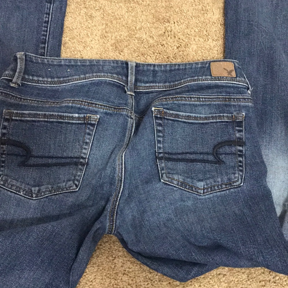 Boot cut American Eagle blue jeans